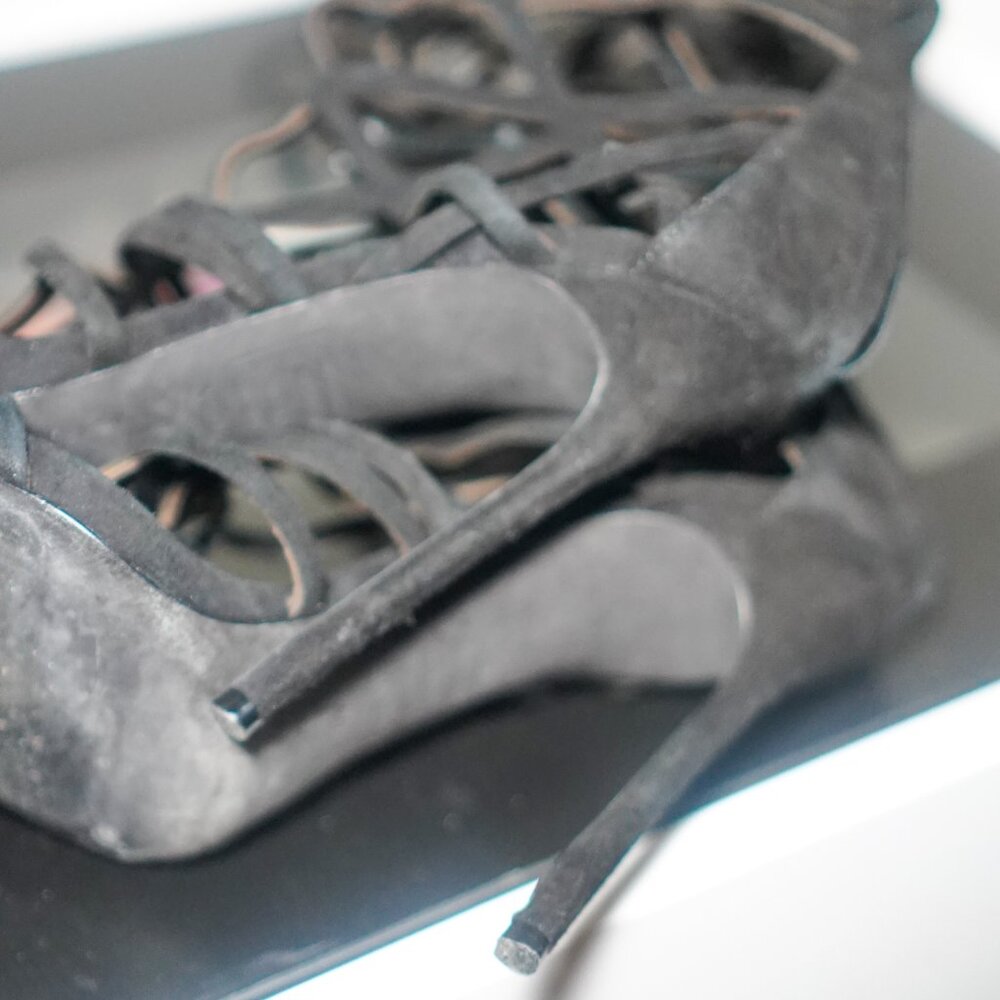 Dsquared2 Runway SS2015 Laser Cut Suede Gladiator Boots - Picture 7 of 8